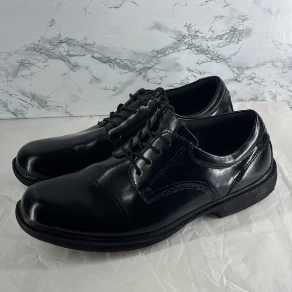 Nunn Bush Kore Men\'s Black Leather Oxford Slip Resistant Comfort Shoes Size 13 main image 5